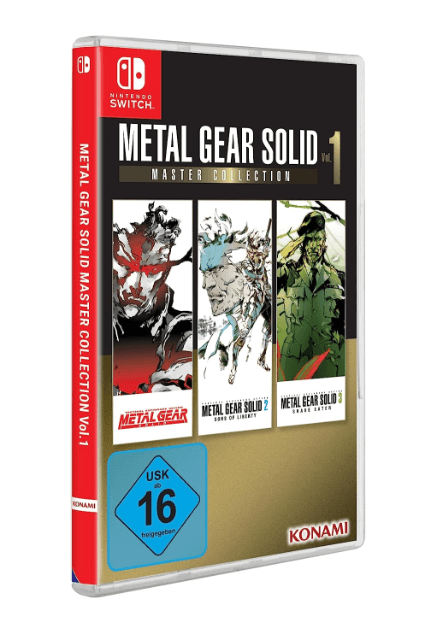 Metal Gear Solid: Master Collection Vol. 1 box art for Nintendo Switch